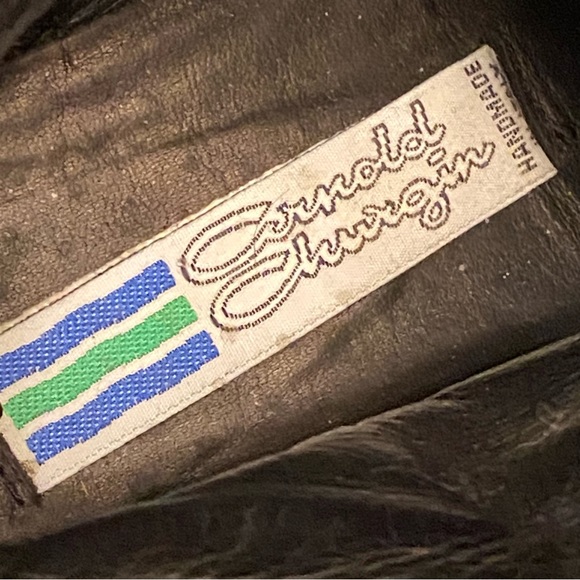 Vintage Arnold Churgin Handmade in Italy Black Leather Lace-up Boots Size 39 8 - Picture 10 of 10